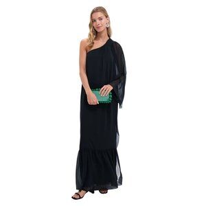 Tuckernuck Pomander Place Marisol Gown in Black Small New Womens Maxi Long Dress